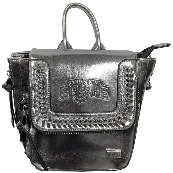 San Antonio Spurs Metallic Mini Backpack NBA Licensed Gear ~ NEW ~ ON HAND - Picture 2 of 4